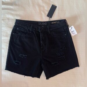 Women’s DL1961 Jean Shorts - Distressed - Black - Size 28 x 5